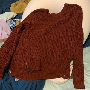 Red sweater